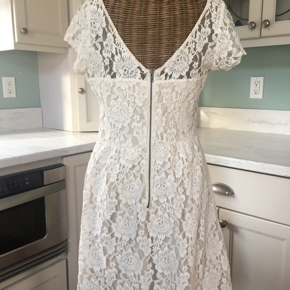 COPY - American Eagle Outfitters Ivory Lace Dress - Picture 5 of 8